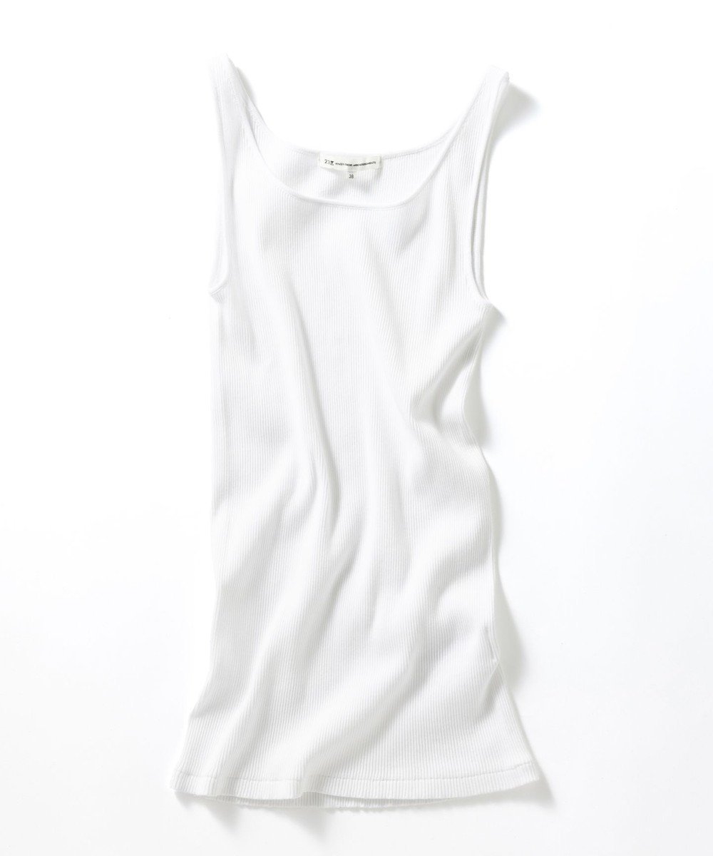 【23区/NIJYUSANKU】の【新色追加/見上愛さん着用】オーガニック コットンリブ タンクトップ インテリア・キッズ・メンズ・レディースファッション・服の通販 founy(ファニー) ファッション Fashion レディースファッション Fashion for Women トップス・カットソー Cut & Sew Tops インド Indian Textile インナー Innerwear オレンジ Orange オーガニック Organic Cotton 春 Spring カーディガン Cardigan, Knitwear ジャケット Jacket, Outerwear タンク Tank Top, Sleeveless Top デコルテ Décolleté, Neckline トレンド Trend, Trending Now パープル Purple, Violet フィット Fit, Slim Fit ベーシック Basic, Essential S/S・春夏 SS, Spring/Summer, Warm Season 夏 Summer ホワイト系|ID: prp329100004921860 ipo3291000000036929324