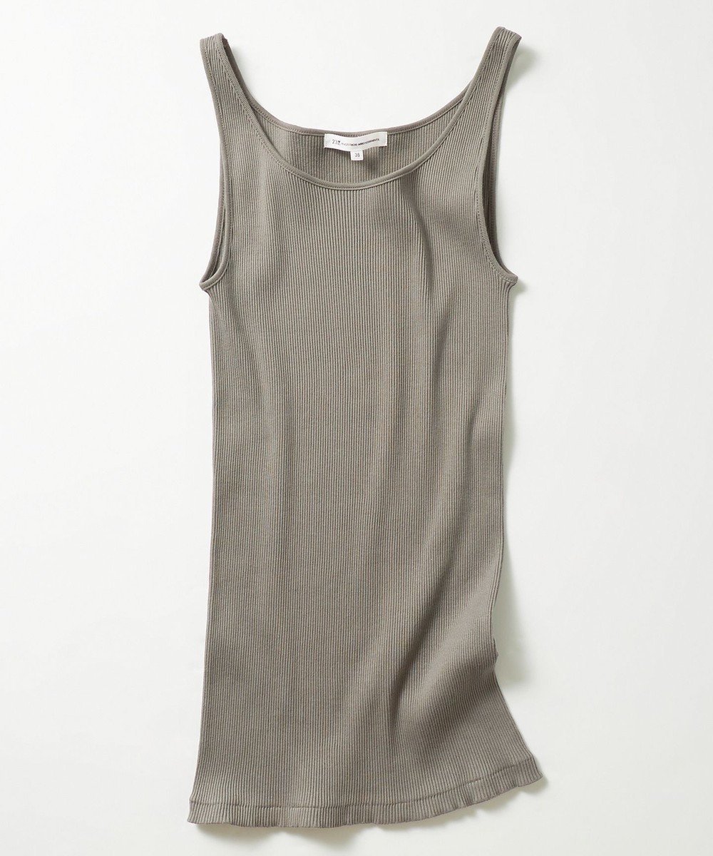 【23区/NIJYUSANKU】の【新色追加/見上愛さん着用】オーガニック コットンリブ タンクトップ インテリア・キッズ・メンズ・レディースファッション・服の通販 founy(ファニー) ファッション Fashion レディースファッション Fashion for Women トップス・カットソー Cut & Sew Tops インド Indian Textile インナー Innerwear オレンジ Orange オーガニック Organic Cotton 春 Spring カーディガン Cardigan, Knitwear ジャケット Jacket, Outerwear タンク Tank Top, Sleeveless Top デコルテ Décolleté, Neckline トレンド Trend, Trending Now パープル Purple, Violet フィット Fit, Slim Fit ベーシック Basic, Essential S/S・春夏 SS, Spring/Summer, Warm Season 夏 Summer カーキ系|ID: prp329100004921860 ipo3291000000036929352