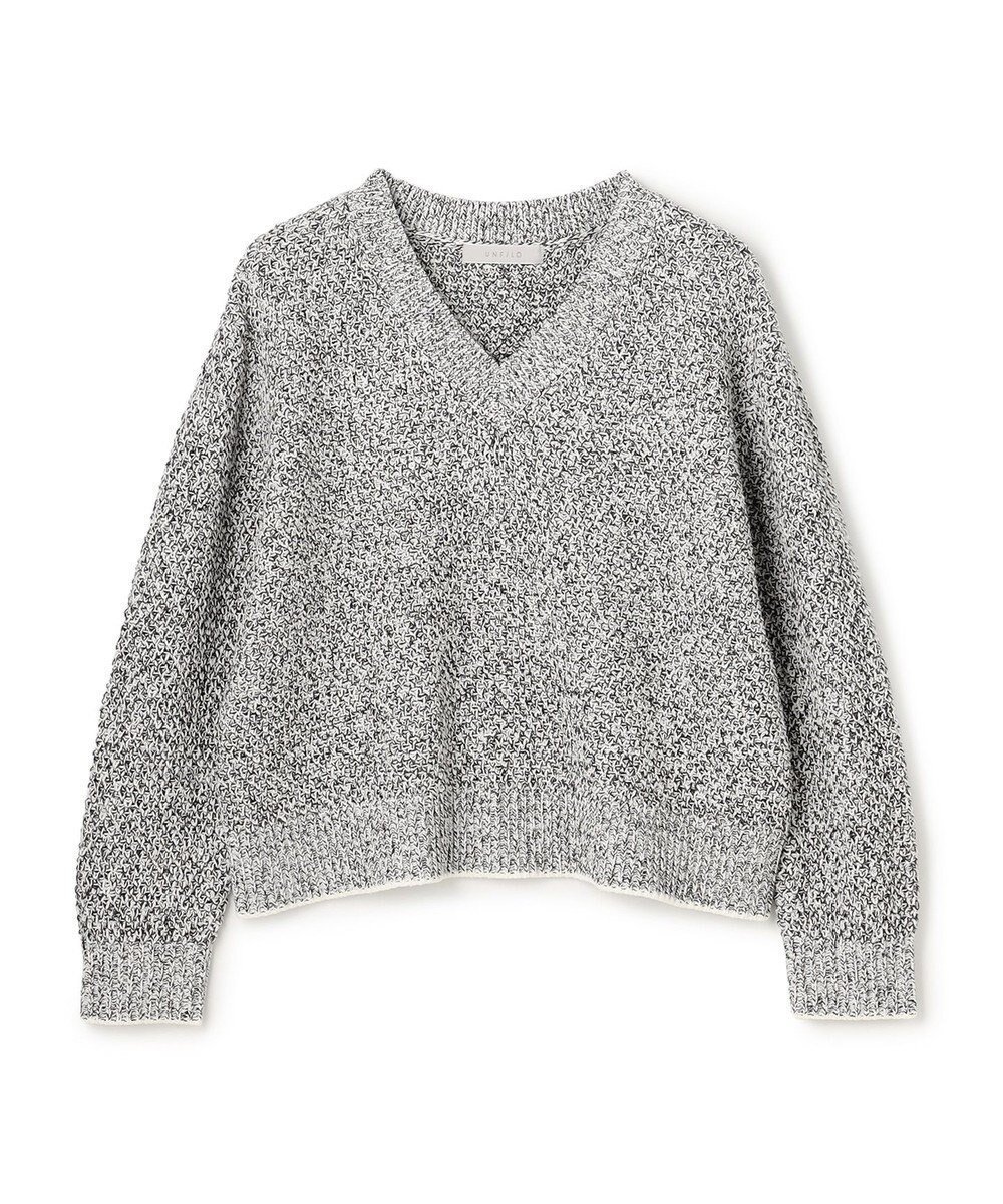 【アンフィーロ 自由区/UNFILO】のメランジリンクス ニット インテリア・キッズ・メンズ・レディースファッション・服の通販 founy(ファニー) 　ファッション　Fashion　レディースファッション　Fashion for Women　トップス・カットソー　Cut & Sew Tops　ニット　Knit Tops & Sweaters　アクリル　Acrylic Material　ウォッシャブル　Machine Washable　春　Spring　セーター　Sweater, Knitwear　トレンド　Trend, Trending Now　リラックス　Relax, Relaxed Fit　S/S・春夏　SS, Spring/Summer, Warm Season　再入荷　Restock / Back in Stock　夏　Summer　新作・新入荷　New Arrivals / New In　チャコールMIX|ID: prp329100004921890 ipo3291000000036929671