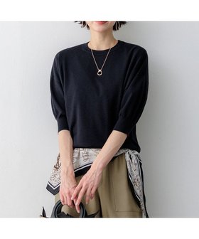 【23区/NIJYUSANKU】の【見上愛さん着用】キュプラコットン プルオーバー ニット 人気、トレンドファッション・服の通販 founy(ファニー) ファッション Fashion レディースファッション Fashion for Women トップス・カットソー Cut & Sew Tops ニット Knit Tops & Sweaters カジュアルプルオーバー・ニットトップス Pullovers & Knit Tops / Casual Pullovers 春 Spring カットソー Cut and Sewn Top キュプラ Cupro, Eco Fabric セーター Sweater, Knitwear デニム Denim, Jeans Material リラックス Relax, Relaxed Fit ワイド Wide, Wide Fit S/S・春夏 SS, Spring/Summer, Warm Season 夏 Summer エレガント 上品 Elegant 2026年 2026 |ID:prp329100004921940