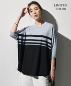 【アイシービー/iCB】の【WEB限定カラーあり】VIS/NYハイゲージ プルオーバーニット サックスグレー×ブラックボーダー[WEB限定]|ID: prp329100004921946 ipo3291000000036930143