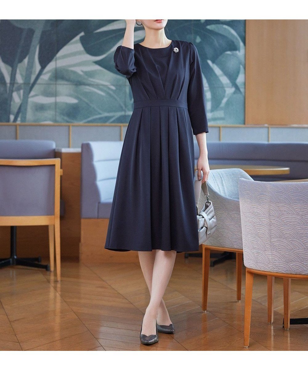 【ティアクラッセ/Tiaclasse】の【おのののかさん着用】半袖 長袖選べる袖丈・タックフレアワンピース インテリア・キッズ・メンズ・レディースファッション・服の通販 founy(ファニー) ファッション Fashion レディースファッション Fashion for Women ワンピース Dresses アクセサリー Fashion Accessories ウォッシャブル Machine Washable 春 Spring 洗える Machine Washable 秋 Autumn カーディガン Cardigan, Knitwear シューズ Shoes, Footwear チュニック Tunic, Long Top 長袖 Long Sleeve, Full Sleeve フレア Flare, Flared フロント Front, Front Design ベーシック Basic, Essential ポケット Pocket, Pocket Detail 半袖 Short Sleeve, Half Sleeve ラウンド Round, Round Neck 楽ちん Easy Fit, Comfortable A/W・秋冬 Autumn/Winter S/S・春夏 SS, Spring/Summer, Warm Season 再入荷 Restock / Back in Stock 夏 Summer エレガント 上品 Elegant セレモニー Ceremony 入学式 Entrance Ceremony 新作・新入荷 New Arrivals / New In ビジネス 仕事 通勤 Business / Work / Commuting 長袖ネイビー|ID: prp329100004925173 ipo3291000000036957784