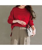 【アンフィーロ 自由区/UNFILO】のマイビューティニット ワイドクルーネック 人気、トレンドファッション・服の通販 founy(ファニー) ファッション Fashion レディースファッション Fashion for Women トップス・カットソー Cut & Sew Tops ニット Knit Tops & Sweaters ウォッシャブル Machine Washable 抗菌 Antibacterial, Bacteria-Resistant セーター Sweater, Knitwear ツイスト Tweed, Tweed Fabric トレンド Trend, Trending Now 人気 Popular, Best Seller ブロック Block, Solid Block Pattern ヘムライン Hemline, Bottom Cut ボトム Bottoms, Lower Wear ボーダー Border, Stripe モダン Modern, Contemporary 無地 Plain, Solid Color ワイド Wide, Wide Fit A/W・秋冬 Autumn/Winter thumbnail レッド|ID: prp329100004925180 ipo3291000000036957849