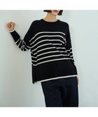 【アンフィーロ 自由区/UNFILO】のマイビューティニット ワイドクルーネック 人気、トレンドファッション・服の通販 founy(ファニー) ファッション Fashion レディースファッション Fashion for Women トップス・カットソー Cut & Sew Tops ニット Knit Tops & Sweaters ウォッシャブル Machine Washable 抗菌 Antibacterial, Bacteria-Resistant セーター Sweater, Knitwear ツイスト Tweed, Tweed Fabric トレンド Trend, Trending Now 人気 Popular, Best Seller ブロック Block, Solid Block Pattern ヘムライン Hemline, Bottom Cut ボトム Bottoms, Lower Wear ボーダー Border, Stripe モダン Modern, Contemporary 無地 Plain, Solid Color ワイド Wide, Wide Fit A/W・秋冬 Autumn/Winter thumbnail ブラックボーダー|ID: prp329100004925180 ipo3291000000036957857