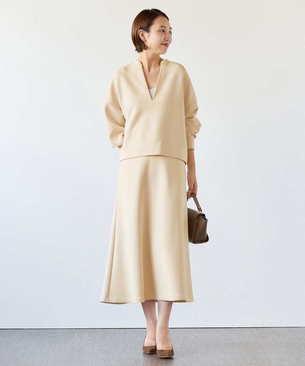 【アンフィーロ 自由区/UNFILO】の【新色登場】BEAUTY FORM JERSEY セミフレアスカート インテリア・キッズ・メンズ・レディースファッション・服の通販 founy(ファニー) 　ファッション　Fashion　レディースファッション　Fashion for Women　スカート　Skirts　Aライン・フレアスカート　A-Line & Flared Skirts　春　Spring　秋　Autumn　軽量　Lightweight, Ultra Light　ストレッチ　Stretch, Stretchy Fabric　トレンド　Trend, Trending Now　人気　Popular, Best Seller　フレア　Flare, Flared　冬　Winter / This Winter　A/W・秋冬　Autumn/Winter　ビジネス 仕事 通勤　Business / Work / Commuting　クリーム|ID: prp329100004925181 ipo3291000000036957904
