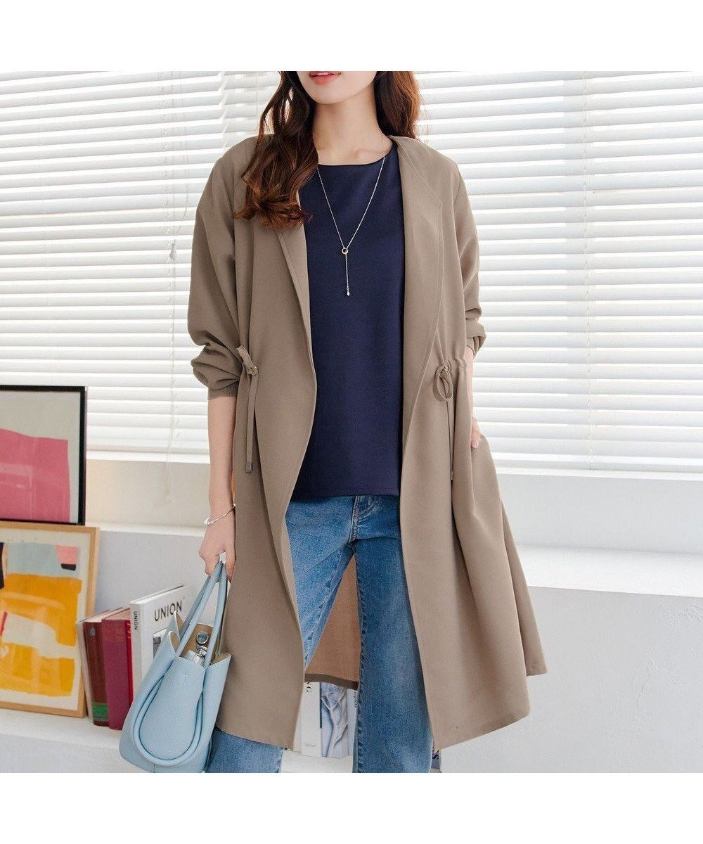 【ティアクラッセ/Tiaclasse】のタックヨーク着流しパフスリ-ブコート 人気、トレンドファッション・服の通販 founy(ファニー) 　ファッション　Fashion　レディースファッション　Fashion for Women　アウター　Coat / Outerwear Collection　コート・ロングコート・ピーコート　Long Coats, Peacoats & More　レディースジャケット・軽アウター　Jackets　春　Spring　秋　Autumn　シルバー　Silver, Metallic Silver　ジャケット　Jacket, Outerwear　スリーブ　Sleeve, Long Sleeve / Short Sleeve　とろみ　Fluid, Flowy Fabric　フェミニン　Feminine, Girly　ポケット　Pocket, Pocket Detail　ヨーク　Yoke, Yoke Design　A/W・秋冬　Autumn/Winter　S/S・春夏　SS, Spring/Summer, Warm Season　おすすめ　Recommended / Our Picks　夏　Summer　エレガント 上品　Elegant　ビジネス 仕事 通勤　Business / Work / Commuting　 other-1|ID: prp329100004925185 ipo3291000000036957924