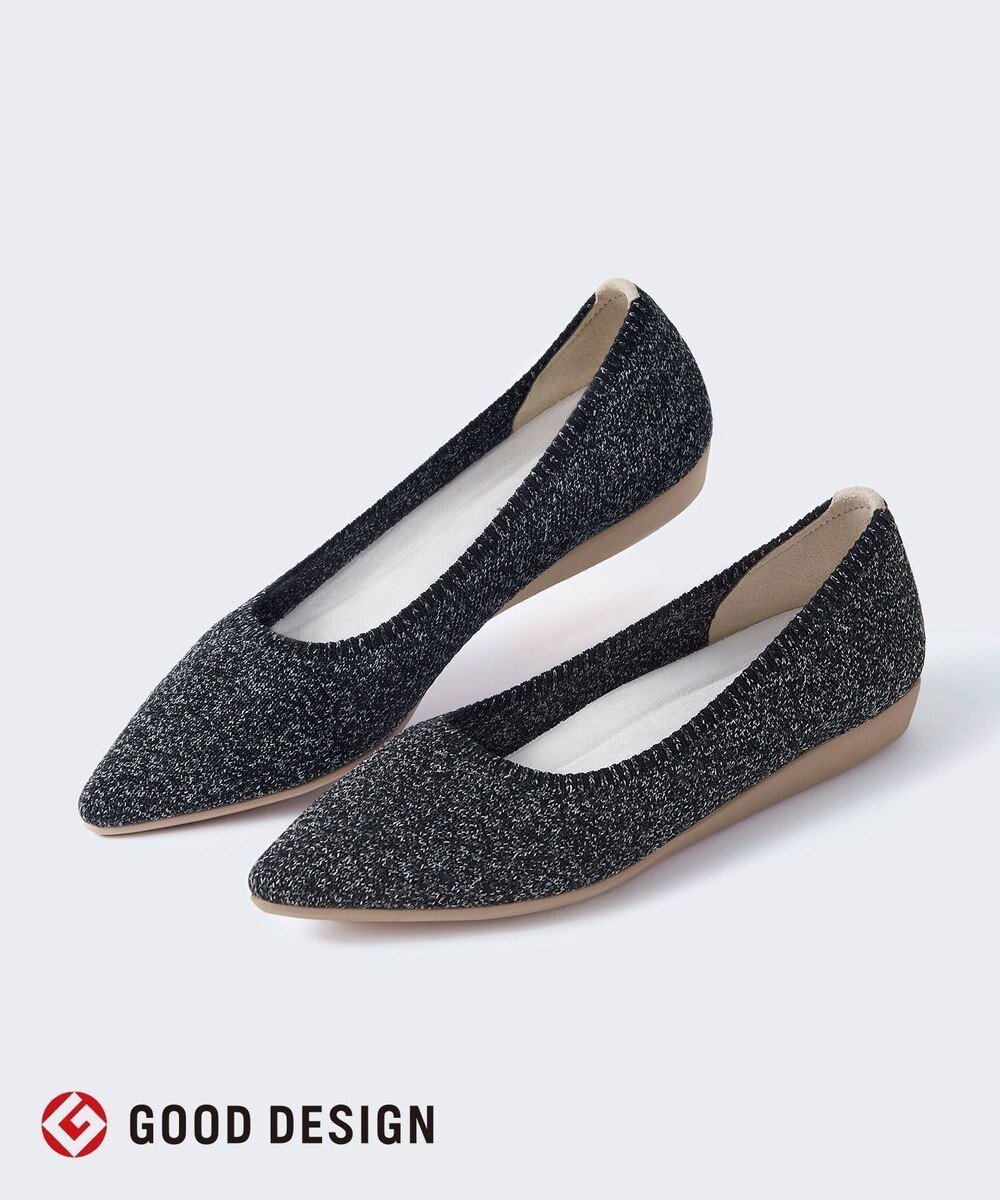 【ステッピ/steppi】の【洗える/撥水】ミックス調 ポインテッド パンプス インテリア・キッズ・メンズ・レディースファッション・服の通販 founy(ファニー) 　ファッション　Fashion　レディースファッション　Fashion for Women　春　Spring　洗える　Machine Washable　クッション　Cushion, Throw Pillow　軽量　Lightweight, Ultra Light　シューズ　Shoes, Footwear　スニーカー　Sneakers, Trainers　バランス　Balance, Style Balance　ポインテッド　Pointed Toe, Sharp Toe　ミックス　Mix, Mixed Style　ランニング　Running, Running Wear, Activewear, Jogging　S/S・春夏　SS, Spring/Summer, Warm Season　おすすめ　Recommended / Our Picks　夏　Summer　ビジネス 仕事 通勤　Business / Work / Commuting　ブラック ミックス|ID: prp329100004925191 ipo3291000000036958006