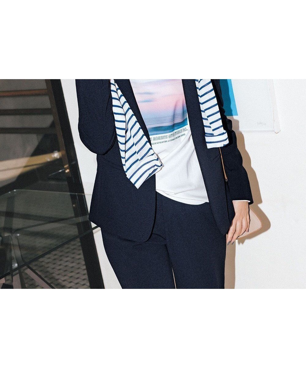 【アンフィーロ 自由区/UNFILO】の【セレモニー】BEAUTY MOVE ノーカラージャケット インテリア・キッズ・メンズ・レディースファッション・服の通販 founy(ファニー) 　ファッション　Fashion　レディースファッション　Fashion for Women　アウター　Coat / Outerwear Collection　レディースジャケット・軽アウター　Jackets　ノーカラージャケット / シンプル上品コーデ　Collarless Jackets　ウォッシャブル　Machine Washable　春　Spring　吸水　Absorbent, Quick-Dry　ジャケット　Jacket, Outerwear　ジョーゼット　Georgette, Semi-Sheer Fabric　ストレッチ　Stretch, Stretchy Fabric　セットアップ　Set-Up, Coordinated Outfit　フラット　Flat, Flat Shoes　楽ちん　Easy Fit, Comfortable　A/W・秋冬　Autumn/Winter　S/S・春夏　SS, Spring/Summer, Warm Season　夏　Summer　エレガント 上品　Elegant　セレモニー　Ceremony　新作・新入荷　New Arrivals / New In　ビジネス 仕事 通勤　Business / Work / Commuting　ネイビー|ID: prp329100004925197 ipo3291000000036958078