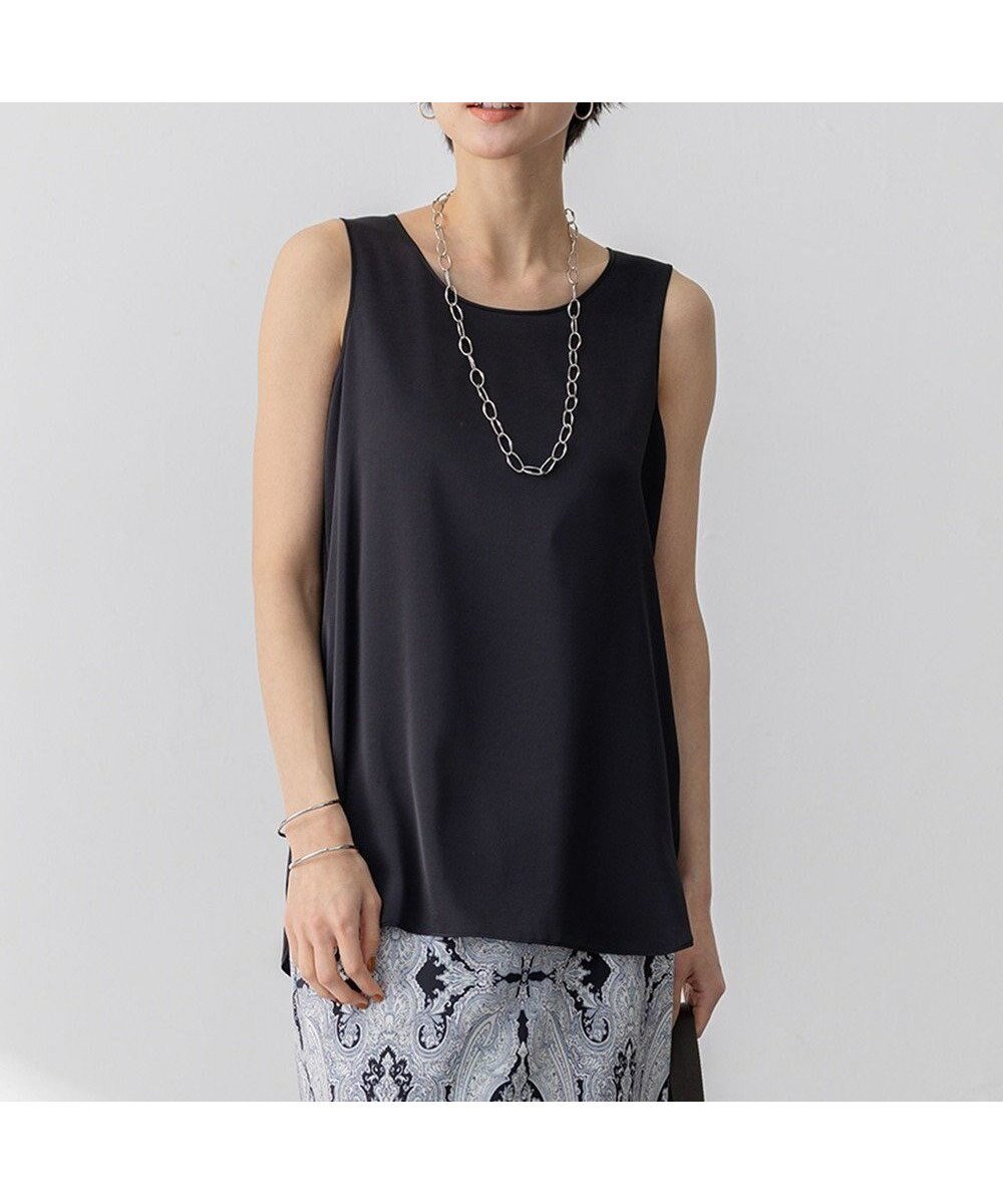 【23区/NIJYUSANKU】の【新色追加/Oggi掲載】ミスティサテン タンクトップ 人気、トレンドファッション・服の通販 founy(ファニー) 　雑誌掲載アイテム　Magazine Picks & Fashion Features　ファッション雑誌　Fashion Magazines　オッジ　Oggi　ファッション　Fashion　レディースファッション　Fashion for Women　トップス・カットソー　Cut & Sew Tops　春　Spring　5月号　May Issue　カーディガン　Cardigan, Knitwear　クロップド　Cropped, Short Length　サテン　Satin, Glossy Fabric　シアー　Sheer, See-Through　ジャケット　Jacket, Outerwear　ストレッチ　Stretch, Stretchy Fabric　雑誌　Magazine, Fashion Magazine　タンク　Tank Top, Sleeveless Top　トリミング　Trimming, Decorative Edge　S/S・春夏　SS, Spring/Summer, Warm Season　おすすめ　Recommended / Our Picks　夏　Summer　エレガント 上品　Elegant　 other-1|ID: prp329100004925199 ipo3291000000036958115