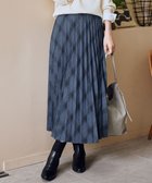 【エニー/ANY】の【新色追加/ウエストゴム】ウーリッシュプリーツスカート 人気、トレンドファッション・服の通販 founy(ファニー) ファッション Fashion レディースファッション Fashion for Women スカート Skirts プリーツスカート / 上品フェミニンスタイル Pleated Skirts スマホ Smartphone, Mobile Device フレア Flare, Flared プリーツ Pleats, Pleated A/W・秋冬 Autumn/Winter 再入荷 Restock / Back in Stock エレガント 上品 Elegant thumbnail ネイビー系チェック|ID: prp329100004925206 ipo3291000000036958202