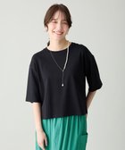 【エニー/ANY】の【Sサイズあり】オーガニックコットンスムース5分袖Tシャツ 人気、トレンドファッション・服の通販 founy(ファニー) ファッション Fashion レディースファッション Fashion for Women トップス・カットソー Cut & Sew Tops シャツ・ブラウス・オフィスカジュアル Elegant Blouses & Button-Ups ロングTシャツ・Tシャツ Longline T-Shirts & Tees カットソー・ベーシックTシャツ Cut-and-Sewn Tops / Stretch Tees & Basics インド Indian Textile インナー Innerwear 春 Spring カットソー Cut and Sewn Top ジャケット Jacket, Outerwear バランス Balance, Style Balance マキシ Maxi, Full Length ワイド Wide, Wide Fit S/S・春夏 SS, Spring/Summer, Warm Season 夏 Summer エレガント 上品 Elegant thumbnail ブラック|ID: prp329100004925218 ipo3291000000036958397