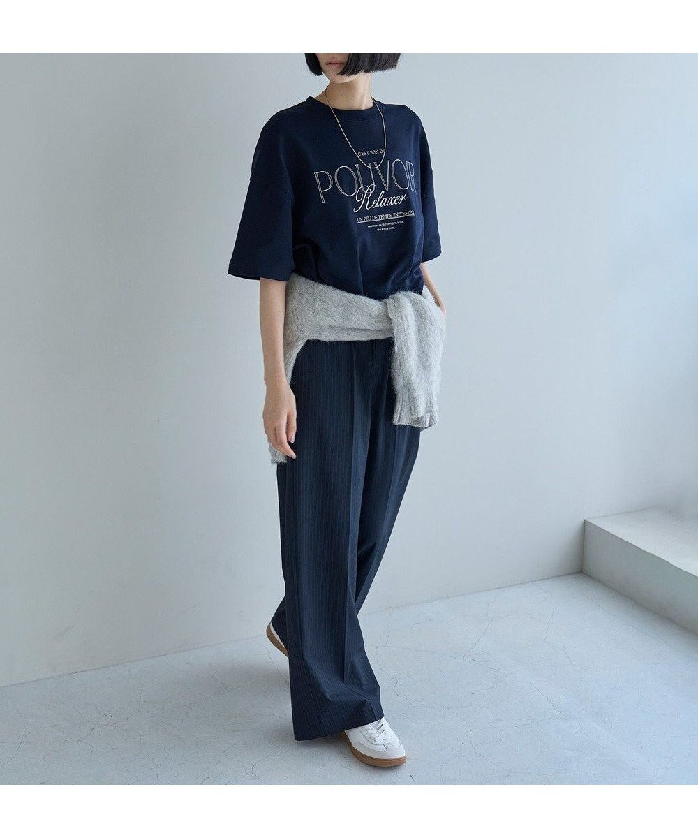 【アンフィーロ 自由区/UNFILO】の【新色追加】イージーワイドパンツ インテリア・キッズ・メンズ・レディースファッション・服の通販 founy(ファニー) 　ファッション　Fashion　レディースファッション　Fashion for Women　パンツ　Pants & Trousers　シャーリング　Shirring, Ruched　シンプル　Simple, Minimal　ストレッチ　Stretch, Stretchy Fabric　バランス　Balance, Style Balance　ビジネス 仕事 通勤　Business / Work / Commuting　ワイド　Wide, Wide Fit　夏　Summer　旅行　Travel　S/S・春夏　SS, Spring/Summer, Warm Season　A/W・秋冬　Autumn/Winter　軽量　Lightweight, Ultra Light　ネイビーストライプ|ID: prp329100004925221 ipo3291000000036958467