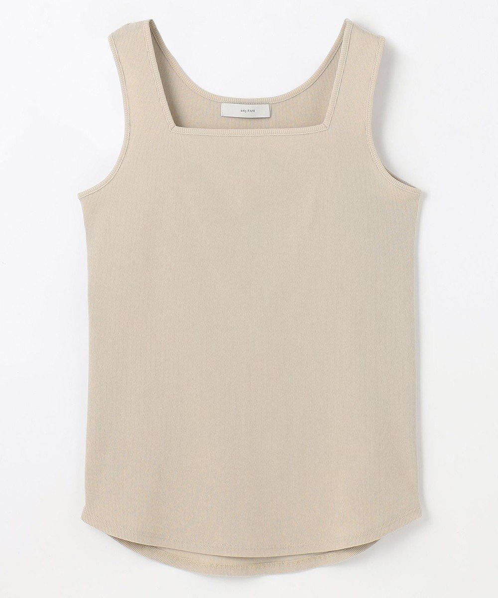 【エニー/ANY】の【新色追加】スクエアタンクトップ インテリア・キッズ・メンズ・レディースファッション・服の通販 founy(ファニー) 　ファッション　Fashion　レディースファッション　Fashion for Women　トップス・カットソー　Cut & Sew Tops　インナー　Innerwear　春　Spring　シンプル　Simple, Minimal　スクエア　Square, Square Shape　タンク　Tank Top, Sleeveless Top　デニム　Denim, Jeans Material　定番　Standard, Basic Item　なめらか　Smooth, Silky Texture　S/S・春夏　SS, Spring/Summer, Warm Season　おすすめ　Recommended / Our Picks　夏　Summer　ベージュ|ID: prp329100004925223 ipo3291000000036958511