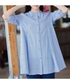 【ティアクラッセ/Tiaclasse】の【新色追加】バンドカラーシャツチュニックブラウス 人気、トレンドファッション・服の通販 founy(ファニー) ファッション Fashion レディースファッション Fashion for Women トップス・カットソー Cut & Sew Tops シャツ・ブラウス・オフィスカジュアル Elegant Blouses & Button-Ups アクセサリー Fashion Accessories ウォッシャブル Machine Washable 春 Spring 洗える Machine Washable 秋 Autumn カーディガン Cardigan, Knitwear シャンブレー Chambray, Denim-Like Fabric シンプル Simple, Minimal ストライプ Stripe, Striped Pattern チュニック Tunic, Long Top 長袖 Long Sleeve, Full Sleeve フレア Flare, Flared フロント Front, Front Design ポケット Pocket, Pocket Detail ロング Long, Long-Length ロールアップ Roll-Up, Cuffed Hem S/S・春夏 SS, Spring/Summer, Warm Season 再入荷 Restock / Back in Stock 夏 Summer エレガント 上品 Elegant 新作・新入荷 New Arrivals / New In thumbnail サックスストライプ|ID: prp329100004925227 ipo3291000000036958596