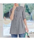 【ティアクラッセ/Tiaclasse】の【新色追加】バンドカラーシャツチュニックブラウス 人気、トレンドファッション・服の通販 founy(ファニー) ファッション Fashion レディースファッション Fashion for Women トップス・カットソー Cut & Sew Tops シャツ・ブラウス・オフィスカジュアル Elegant Blouses & Button-Ups アクセサリー Fashion Accessories ウォッシャブル Machine Washable 春 Spring 洗える Machine Washable 秋 Autumn カーディガン Cardigan, Knitwear シャンブレー Chambray, Denim-Like Fabric シンプル Simple, Minimal ストライプ Stripe, Striped Pattern チュニック Tunic, Long Top 長袖 Long Sleeve, Full Sleeve フレア Flare, Flared フロント Front, Front Design ポケット Pocket, Pocket Detail ロング Long, Long-Length ロールアップ Roll-Up, Cuffed Hem S/S・春夏 SS, Spring/Summer, Warm Season 再入荷 Restock / Back in Stock 夏 Summer エレガント 上品 Elegant 新作・新入荷 New Arrivals / New In thumbnail ブラックチェック|ID: prp329100004925227 ipo3291000000036958601