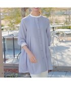 【ティアクラッセ/Tiaclasse】の【新色追加】バンドカラーシャツチュニックブラウス 人気、トレンドファッション・服の通販 founy(ファニー) ファッション Fashion レディースファッション Fashion for Women トップス・カットソー Cut & Sew Tops シャツ・ブラウス・オフィスカジュアル Elegant Blouses & Button-Ups アクセサリー Fashion Accessories ウォッシャブル Machine Washable 春 Spring 洗える Machine Washable 秋 Autumn カーディガン Cardigan, Knitwear シャンブレー Chambray, Denim-Like Fabric シンプル Simple, Minimal ストライプ Stripe, Striped Pattern チュニック Tunic, Long Top 長袖 Long Sleeve, Full Sleeve フレア Flare, Flared フロント Front, Front Design ポケット Pocket, Pocket Detail ロング Long, Long-Length ロールアップ Roll-Up, Cuffed Hem S/S・春夏 SS, Spring/Summer, Warm Season 再入荷 Restock / Back in Stock 夏 Summer エレガント 上品 Elegant 新作・新入荷 New Arrivals / New In thumbnail サックスオフホワイト|ID: prp329100004925227 ipo3291000000036958603