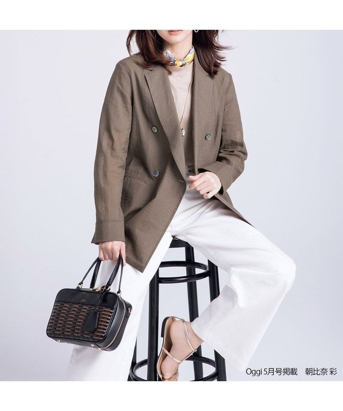 【23区/NIJYUSANKU】の【見上愛さん着用/Oggi/GISELe掲載】ナイロンコットンシアーボイル ダブルジャケット インテリア・キッズ・メンズ・レディースファッション・服の通販 founy(ファニー) https://founy.com/ 雑誌掲載アイテム Magazine Picks & Fashion Features ファッション雑誌 Fashion Magazines オッジ Oggi ジゼル GISELe ファッション Fashion レディースファッション Fashion for Women アウター Coat / Outerwear Collection レディースジャケット・軽アウター Jackets テーラードジャケット / 通勤・きれいめスタイル Tailored Jackets & Blazers 春 Spring 5月号 May Issue カーディガン Cardigan, Knitwear 4月号 April Issue シアー Sheer, See-Through ジャケット Jacket, Outerwear 雑誌 Magazine, Fashion Magazine ダブル Double, Double-Breasted デニム Denim, Jeans Material トレンド Trend, Trending Now フェミニン Feminine, Girly マニッシュ Mannish, Boyish ワイド Wide, Wide Fit S/S・春夏 SS, Spring/Summer, Warm Season 夏 Summer 2026年 2026 |ID: prp329100004925246 ipo3291000000036958775