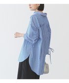 【アメリカンホリック/AMERICAN HOLIC】の【WEB限定】イージーケアバックギャザーリボンシャツ 人気、トレンドファッション・服の通販 founy(ファニー) ファッション Fashion レディースファッション Fashion for Women トップス・カットソー Cut & Sew Tops シャツ・ブラウス・オフィスカジュアル Elegant Blouses & Button-Ups 春 Spring ギャザー Gathered, Ruffled ストライプ Stripe, Striped Pattern フェミニン Feminine, Girly ポケット Pocket, Pocket Detail リボン Ribbon, Bow S/S・春夏 SS, Spring/Summer, Warm Season 夏 Summer thumbnail Stripe Sax|ID: prp329100004925292 ipo3291000000036959120
