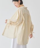 【アメリカンホリック/AMERICAN HOLIC】の【WEB限定】イージーケアバックギャザーリボンシャツ 人気、トレンドファッション・服の通販 founy(ファニー) ファッション Fashion レディースファッション Fashion for Women トップス・カットソー Cut & Sew Tops シャツ・ブラウス・オフィスカジュアル Elegant Blouses & Button-Ups 春 Spring ギャザー Gathered, Ruffled ストライプ Stripe, Striped Pattern フェミニン Feminine, Girly ポケット Pocket, Pocket Detail リボン Ribbon, Bow S/S・春夏 SS, Spring/Summer, Warm Season 夏 Summer thumbnail Stripe Yellow|ID: prp329100004925292 ipo3291000000036959124