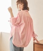 【アメリカンホリック/AMERICAN HOLIC】の【WEB限定】イージーケアバックギャザーリボンシャツ 人気、トレンドファッション・服の通販 founy(ファニー) ファッション Fashion レディースファッション Fashion for Women トップス・カットソー Cut & Sew Tops シャツ・ブラウス・オフィスカジュアル Elegant Blouses & Button-Ups 春 Spring ギャザー Gathered, Ruffled ストライプ Stripe, Striped Pattern フェミニン Feminine, Girly ポケット Pocket, Pocket Detail リボン Ribbon, Bow S/S・春夏 SS, Spring/Summer, Warm Season 夏 Summer thumbnail Stripe Pink|ID: prp329100004925292 ipo3291000000036959126