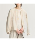 【23区/NIJYUSANKU】のシアータンブラー ダブルポケット ブルゾン 人気、トレンドファッション・服の通販 founy(ファニー) ファッション Fashion レディースファッション Fashion for Women アウター Coat / Outerwear Collection レディースジャケット・軽アウター Jackets ブルゾンジャケット・スポーティアウター Blouson Jackets 春 Spring ギャザー Gathered, Ruffled ジャケット Jacket, Outerwear ダブル Double, Double-Breasted デニム Denim, Jeans Material ドレープ Drape, Draping Fabric ドローコード Drawcord, Drawstring Cord フェミニン Feminine, Girly フロント Front, Front Design ブルゾン Blouson, Bomber Jacket ポケット Pocket, Pocket Detail S/S・春夏 SS, Spring/Summer, Warm Season 夏 Summer エレガント 上品 Elegant 2026年 2026 thumbnail ベージュ系|ID: prp329100004925301 ipo3291000000036959211