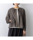 【23区/NIJYUSANKU】のシアータンブラー ダブルポケット ブルゾン 人気、トレンドファッション・服の通販 founy(ファニー) ファッション Fashion レディースファッション Fashion for Women アウター Coat / Outerwear Collection レディースジャケット・軽アウター Jackets ブルゾンジャケット・スポーティアウター Blouson Jackets 春 Spring ギャザー Gathered, Ruffled ジャケット Jacket, Outerwear ダブル Double, Double-Breasted デニム Denim, Jeans Material ドレープ Drape, Draping Fabric ドローコード Drawcord, Drawstring Cord フェミニン Feminine, Girly フロント Front, Front Design ブルゾン Blouson, Bomber Jacket ポケット Pocket, Pocket Detail S/S・春夏 SS, Spring/Summer, Warm Season 夏 Summer エレガント 上品 Elegant 2026年 2026 thumbnail ダークブラウン系|ID: prp329100004925301 ipo3291000000036959214