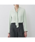 【アイシービー/iCB】の【新色追加】BackSatinAmunzen 配色ボウタイブラウス 人気、トレンドファッション・服の通販 founy(ファニー) ファッション Fashion レディースファッション Fashion for Women トップス・カットソー Cut & Sew Tops シャツ・ブラウス・オフィスカジュアル Elegant Blouses & Button-Ups インナー Innerwear サテン Satin, Glossy Fabric ジャケット Jacket, Outerwear ストライプ Stripe, Striped Pattern スーツ Suit, Formalwear チェーン Chain, Chain Strap トリミング Trimming, Decorative Edge 長袖 Long Sleeve, Full Sleeve ハイネック High Neck, Mock Neck A/W・秋冬 Autumn/Winter エレガント 上品 Elegant セレモニー Ceremony ビジネス 仕事 通勤 Business / Work / Commuting 2025年 2025 2025-2026秋冬・A/W Autumn/Winter 2025–26 AW25–26 thumbnail スモークグリーン|ID: prp329100004925308 ipo3291000000036959280