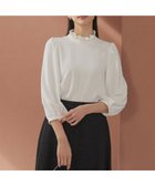 【組曲/KUMIKYOKU】の【KUMIKYOKU NAVY】ジョーゼットシフォン スタンドフリルブラウス 人気、トレンドファッション・服の通販 founy(ファニー) ファッション Fashion レディースファッション Fashion for Women トップス・カットソー Cut & Sew Tops シャツ・ブラウス・オフィスカジュアル Elegant Blouses & Button-Ups インナー Innerwear エレガント 上品 Elegant オケージョン Occasion Wear ギャザー Gathered, Ruffled コレクション Collection, Seasonal Line シフォン Chiffon, Lightweight Fabric シンプル Simple, Minimal ジョーゼット Georgette, Semi-Sheer Fabric スタンド Stand Collar, Upright Stand とろみ Fluid, Flowy Fabric バランス Balance, Style Balance フォルム Silhouette, Form フォーマル Formal, Dressy フリル Frill, Ruffle ラウンド Round, Round Neck A/W・秋冬 Autumn/Winter 2022年 2022 S/S・春夏 SS, Spring/Summer, Warm Season 2022-2023秋冬・A/W Autumn/Winter 2022–23 AW22–23 夏 Summer セレモニー Ceremony 入学式 Entrance Ceremony 卒業式 Graduation Ceremony 結婚式 Wedding ビジネス 仕事 通勤 Business / Work / Commuting thumbnail パールホワイト系|ID: prp329100004925316 ipo3291000000036959378