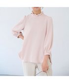 【組曲/KUMIKYOKU】の【KUMIKYOKU NAVY】ジョーゼットシフォン スタンドフリルブラウス 人気、トレンドファッション・服の通販 founy(ファニー) ファッション Fashion レディースファッション Fashion for Women トップス・カットソー Cut & Sew Tops シャツ・ブラウス・オフィスカジュアル Elegant Blouses & Button-Ups インナー Innerwear エレガント 上品 Elegant オケージョン Occasion Wear ギャザー Gathered, Ruffled コレクション Collection, Seasonal Line シフォン Chiffon, Lightweight Fabric シンプル Simple, Minimal ジョーゼット Georgette, Semi-Sheer Fabric スタンド Stand Collar, Upright Stand とろみ Fluid, Flowy Fabric バランス Balance, Style Balance フォルム Silhouette, Form フォーマル Formal, Dressy フリル Frill, Ruffle ラウンド Round, Round Neck A/W・秋冬 Autumn/Winter 2022年 2022 S/S・春夏 SS, Spring/Summer, Warm Season 2022-2023秋冬・A/W Autumn/Winter 2022–23 AW22–23 夏 Summer セレモニー Ceremony 入学式 Entrance Ceremony 卒業式 Graduation Ceremony 結婚式 Wedding ビジネス 仕事 通勤 Business / Work / Commuting thumbnail ピンクベージュ系|ID: prp329100004925316 ipo3291000000036959380