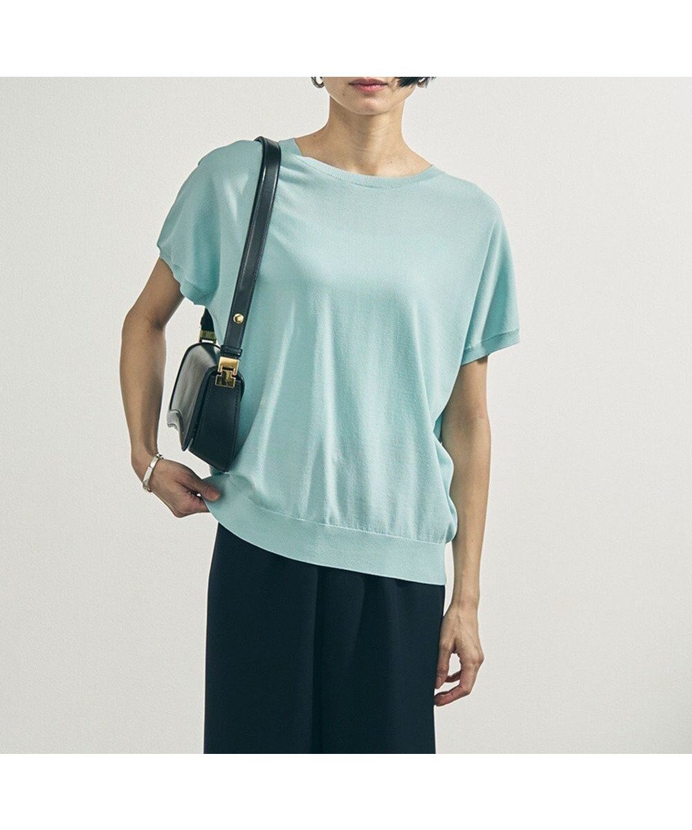 【アンフィーロ 自由区/UNFILO】の【新色追加】スゴ機能美ニット コンパクト インテリア・キッズ・メンズ・レディースファッション・服の通販 founy(ファニー) 　ファッション　Fashion　レディースファッション　Fashion for Women　トップス・カットソー　Cut & Sew Tops　ニット　Knit Tops & Sweaters　インナー　Innerwear　ウォッシャブル　Machine Washable　春　Spring　キャミソール　Camisole, Spaghetti Strap Top　コンパクト　Compact, Small Size　抗菌　Antibacterial, Bacteria-Resistant　シンプル　Simple, Minimal　ジャケット　Jacket, Outerwear　スクエア　Square, Square Shape　ストレッチ　Stretch, Stretchy Fabric　スリット　Slit, Slit Detail　スリーブ　Sleeve, Long Sleeve / Short Sleeve　セーター　Sweater, Knitwear　定番　Standard, Basic Item　ハーフ　Half, Half-Length　フレンチ　French, French Style　ラウンド　Round, Round Neck　S/S・春夏　SS, Spring/Summer, Warm Season　夏　Summer　エレガント 上品　Elegant　[NEW]ミント|ID: prp329100004925318 ipo3291000000036959431