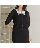 【組曲/KUMIKYOKU】の【WEB限定】レーシーニット レース襟付き カーディガン 人気、トレンドファッション・服の通販 founy(ファニー) ファッション Fashion レディースファッション Fashion for Women トップス・カットソー Cut & Sew Tops ニット Knit Tops & Sweaters カーディガン・羽織り Layered Style Cardigans 春 Spring カーディガン Cardigan, Knitwear シンプル Simple, Minimal セットアップ Set-Up, Coordinated Outfit なめらか Smooth, Silky Texture バランス Balance, Style Balance レース Lace, Lace Fabric S/S・春夏 SS, Spring/Summer, Warm Season おすすめ Recommended / Our Picks 夏 Summer エレガント 上品 Elegant thumbnail ブラック系|ID: prp329100004925336 ipo3291000000036959861