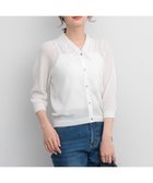 【組曲/KUMIKYOKU】の【WEB限定】レーシーニット レース襟付き カーディガン 人気、トレンドファッション・服の通販 founy(ファニー) ファッション Fashion レディースファッション Fashion for Women トップス・カットソー Cut & Sew Tops ニット Knit Tops & Sweaters カーディガン・羽織り Layered Style Cardigans 春 Spring カーディガン Cardigan, Knitwear シンプル Simple, Minimal セットアップ Set-Up, Coordinated Outfit なめらか Smooth, Silky Texture バランス Balance, Style Balance レース Lace, Lace Fabric S/S・春夏 SS, Spring/Summer, Warm Season おすすめ Recommended / Our Picks 夏 Summer エレガント 上品 Elegant thumbnail ホワイト系|ID: prp329100004925336 ipo3291000000036959863