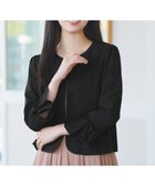 【ティアクラッセ/Tiaclasse】のリボン袖ジャレロ 人気、トレンドファッション・服の通販 founy(ファニー) ファッション Fashion レディースファッション Fashion for Women アウター Coat / Outerwear Collection レディースジャケット・軽アウター Jackets ノーカラージャケット / シンプル上品コーデ Collarless Jackets ウォッシャブル Machine Washable エレガント 上品 Elegant 春 Spring 洗える Machine Washable 秋 Autumn ジャケット Jacket, Outerwear スマート Smart, Elegant フェミニン Feminine, Girly フォーマル Formal, Dressy フレア Flare, Flared ポケット Pocket, Pocket Detail ラウンド Round, Round Neck リボン Ribbon, Bow ワンポイント One Point, Statement Accent S/S・春夏 SS, Spring/Summer, Warm Season 夏 Summer ビジネス 仕事 通勤 Business / Work / Commuting thumbnail ブラック|ID: prp329100004925339 ipo3291000000036959923