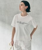 【アンフィーロ 自由区/UNFILO】の【VERY掲載】BEAUTY FORM-T cotton ロゴ ハーフスリーブ Tシャツ オフ|ID: prp329100004925341 ipo3291000000036959950