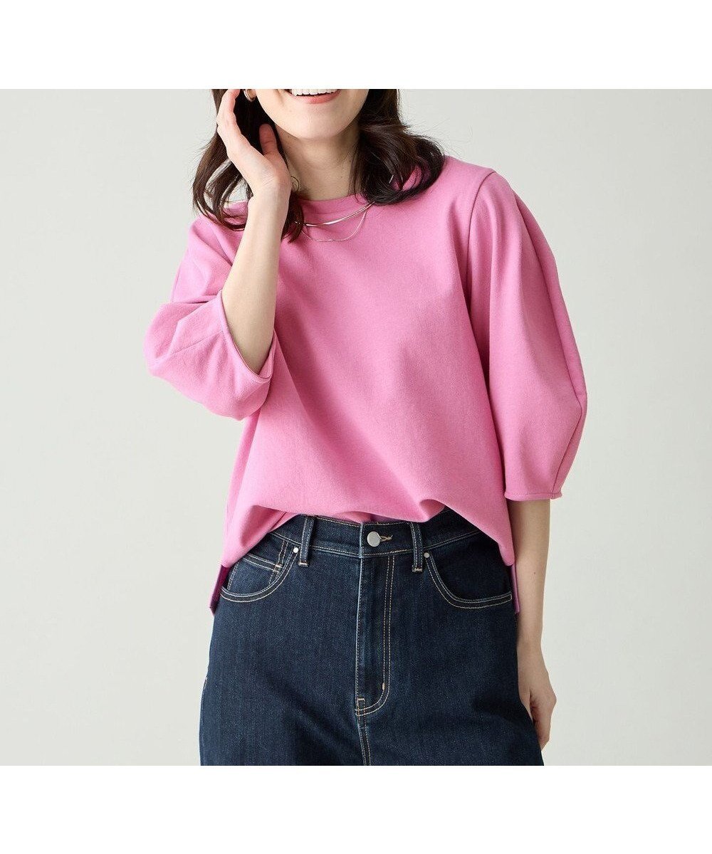 【エニー/ANY】のダンボールコクーンスリーブプルオーバー インテリア・キッズ・メンズ・レディースファッション・服の通販 founy(ファニー) ファッション Fashion レディースファッション Fashion for Women トップス・カットソー Cut & Sew Tops シャツ・ブラウス・オフィスカジュアル Elegant Blouses & Button-Ups ロングTシャツ・Tシャツ Longline T-Shirts & Tees カジュアルプルオーバー・ニットトップス Pullovers & Knit Tops / Casual Pullovers カットソー・ベーシックTシャツ Cut-and-Sewn Tops / Stretch Tees & Basics 春 Spring カットソー Cut and Sewn Top 吸水 Absorbent, Quick-Dry シンプル Simple, Minimal モダン Modern, Contemporary S/S・春夏 SS, Spring/Summer, Warm Season おすすめ Recommended / Our Picks 夏 Summer ベリーピンク|ID: prp329100004925345 ipo3291000000036959986