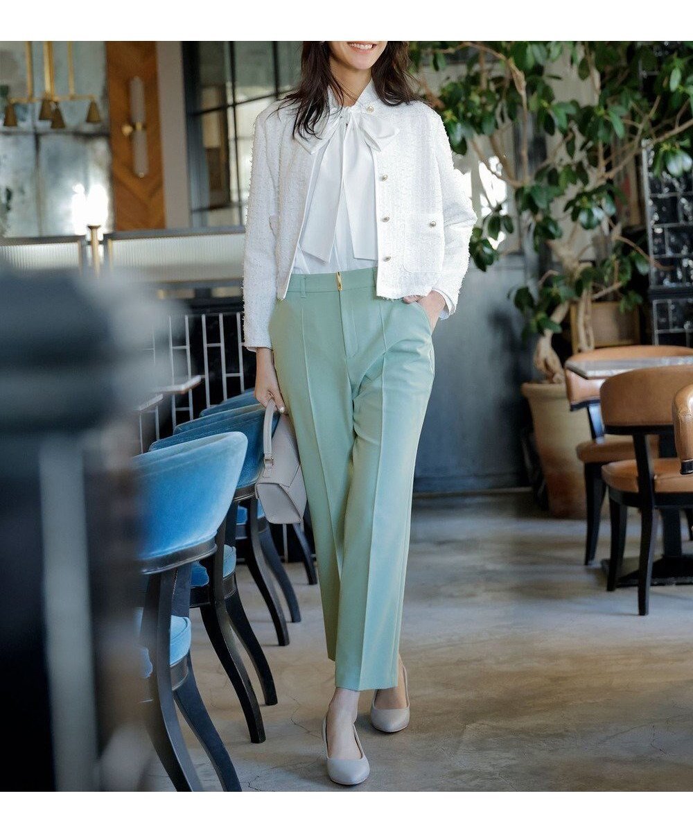 【エニィ スィス/any SiS】の褒めらレディストレッチ セミフレア テーパードパンツ 人気、トレンドファッション・服の通販 founy(ファニー) 　ファッション　Fashion　レディースファッション　Fashion for Women　パンツ　Pants & Trousers　春　Spring　ジャケット　Jacket, Outerwear　ストレッチ　Stretch, Stretchy Fabric　スニーカー　Sneakers, Trainers　センター　Center, Center Line　なめらか　Smooth, Silky Texture　バランス　Balance, Style Balance　フェミニン　Feminine, Girly　フレア　Flare, Flared　フロント　Front, Front Design　ポケット　Pocket, Pocket Detail　ワイド　Wide, Wide Fit　S/S・春夏　SS, Spring/Summer, Warm Season　おすすめ　Recommended / Our Picks　夏　Summer　新作・新入荷　New Arrivals / New In　ビジネス 仕事 通勤　Business / Work / Commuting　 other-1|ID: prp329100004925349 ipo3291000000036960008