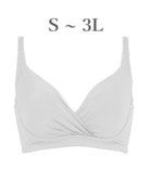 【ブラデリス ニューヨーク/BRADELIS New York】の【BRADELIS Me / ノンワイヤー・バストアップ】Perfumyブラ23S1 綿混素材で肌当たりの優しい補正ブラジャー バストにフィットしてラインが響きにくい ライトグレー|ID: prp329100004925354 ipo3291000000036960039