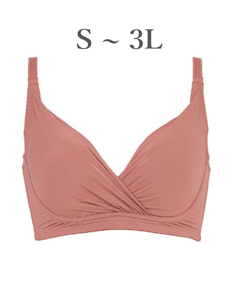 【ブラデリス ニューヨーク/BRADELIS New York】の【BRADELIS Me / ノンワイヤー・バストアップ】Perfumyブラ23S1 綿混素材で肌当たりの優しい補正ブラジャー バストにフィットしてラインが響きにくい インテリア・キッズ・メンズ・レディースファッション・服の通販 founy(ファニー) 　ファッション　Fashion　レディースファッション　Fashion for Women　アンダー　Underwear Essentials　ショーツ　Shorts, Short Pants　シンプル　Simple, Minimal　デコルテ　Décolleté, Neckline　人気　Popular, Best Seller　ビキニ　Bikini, Two-Piece Swimsuit　フィット　Fit, Slim Fit　ブラジャー　Bra, Lingerie　ポケット　Pocket, Pocket Detail　メッシュ　Mesh, Net Fabric　ラップ　Wrap, Wrap Design　ランジェリー　Lingerie, Intimate Wear　ワイヤー　Wire, Wired Bra　おすすめ　Recommended / Our Picks　テラコッタ|ID: prp329100004925354 ipo3291000000036960040