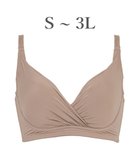 【ブラデリス ニューヨーク/BRADELIS New York】の【BRADELIS Me / ノンワイヤー・バストアップ】Perfumyブラ23S1 綿混素材で肌当たりの優しい補正ブラジャー バストにフィットしてラインが響きにくい モカベージュ|ID: prp329100004925354 ipo3291000000036960041