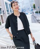 【アンフィーロ 自由区/UNFILO】の【VERY掲載】BEAUTY FORM JERSEY light スナップカーディガン ブラック|ID: prp329100004925356 ipo3291000000036960047