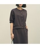 【アンフィーロ 自由区/UNFILO】の【VERY掲載】BEAUTY FORM JERSEY light スナップカーディガン チャコール|ID: prp329100004925356 ipo3291000000036960051