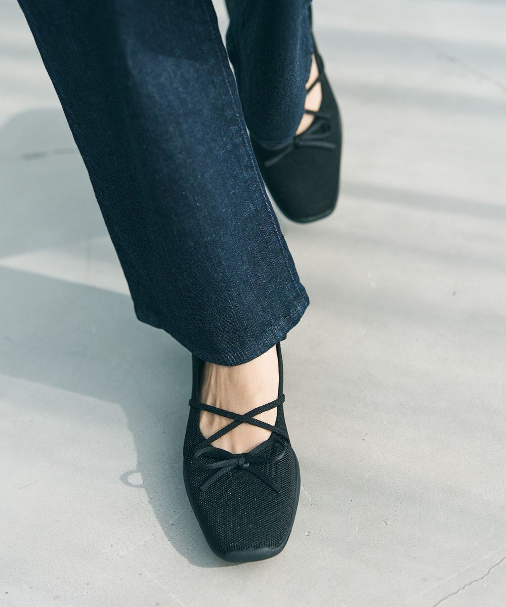 【ステッピ/steppi】のバレエ スニーカー インテリア・キッズ・メンズ・レディースファッション・服の通販 founy(ファニー) 　ファッション　Fashion　レディースファッション　Fashion for Women　洗える　Machine Washable　クッション　Cushion, Throw Pillow　軽量　Lightweight, Ultra Light　シューズ　Shoes, Footwear　スニーカー　Sneakers, Trainers　トレンド　Trend, Trending Now　バランス　Balance, Style Balance　バレエ　Ballet, Ballet Style　フィット　Fit, Slim Fit　ラップ　Wrap, Wrap Design　ランニング　Running, Running Wear, Activewear, Jogging　エレガント 上品　Elegant　ブラック|ID: prp329100004925374 ipo3291000000036960165