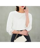 【エニィ スィス/any SiS】の【好印象ブライトニット】レースポイント プルオーバー オフ|ID: prp329100004925376 ipo3291000000036960176