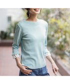 【エニィ スィス/any SiS】の【好印象ブライトニット】レースポイント プルオーバー アイスブルー|ID: prp329100004925376 ipo3291000000036960178