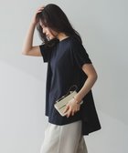 【アンフィーロ 自由区/UNFILO】の【一部店舗限定カラー】BEAUTY FORM-T フレアTシャツ ネイビー|ID: prp329100004925402 ipo3291000000036960401