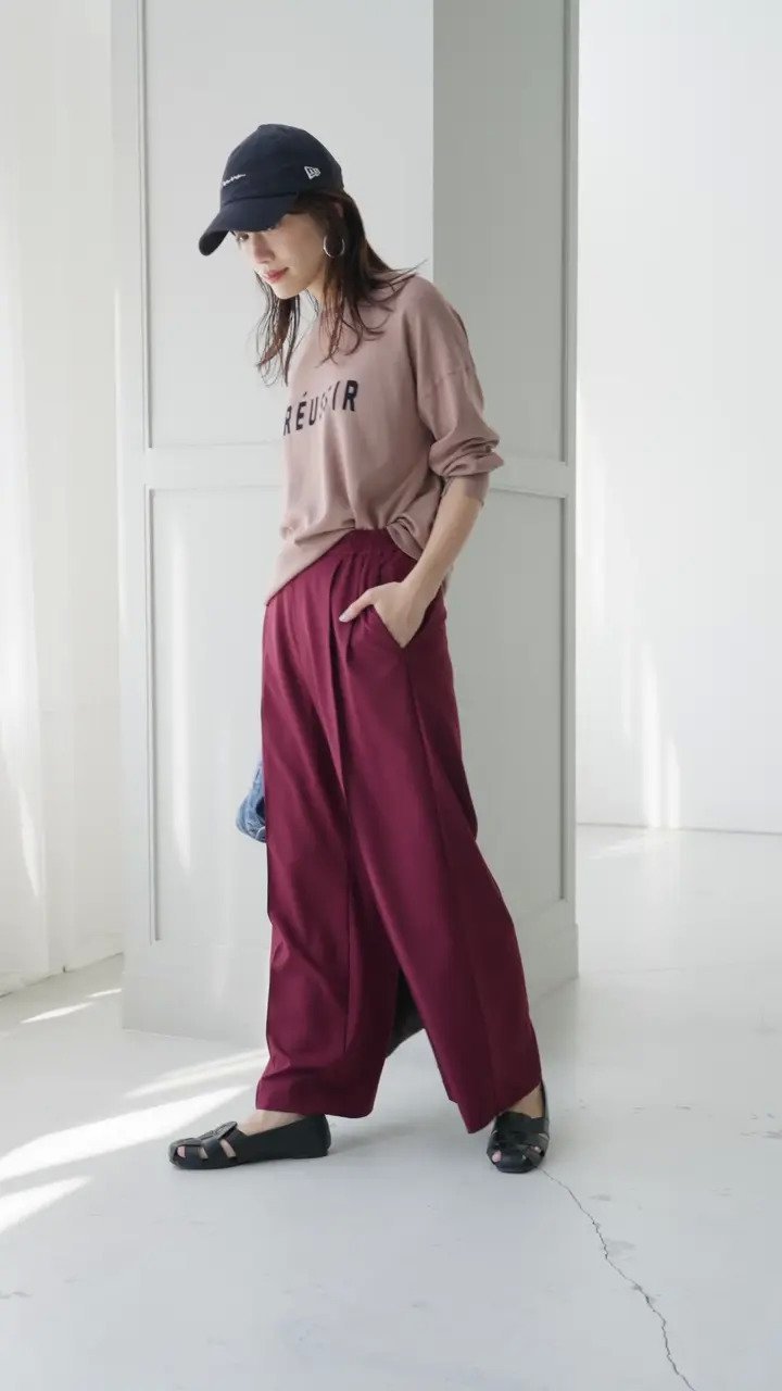 【エニー/ANY】の【6サイズ展開/ウエストゴム】イージーワイドパンツ 人気、トレンドファッション・服の通販 founy(ファニー) 　ファッション　Fashion　レディースファッション　Fashion for Women　パンツ　Pants & Trousers　ジャケット　Jacket, Outerwear　スウェット / スエット　Sweatshirt, Sweatwear　ストレッチ　Stretch, Stretchy Fabric　スニーカー　Sneakers, Trainers　スマホ　Smartphone, Mobile Device　バランス　Balance, Style Balance　フラット　Flat, Flat Shoes　リラックス　Relax, Relaxed Fit　ワイド　Wide, Wide Fit　A/W・秋冬　Autumn/Winter　S/S・春夏　SS, Spring/Summer, Warm Season　再入荷　Restock / Back in Stock　おすすめ　Recommended / Our Picks　夏　Summer　エレガント 上品　Elegant　ビジネス 仕事 通勤　Business / Work / Commuting　 other-1|ID: prp329100004925411 ipo3291000000036960449