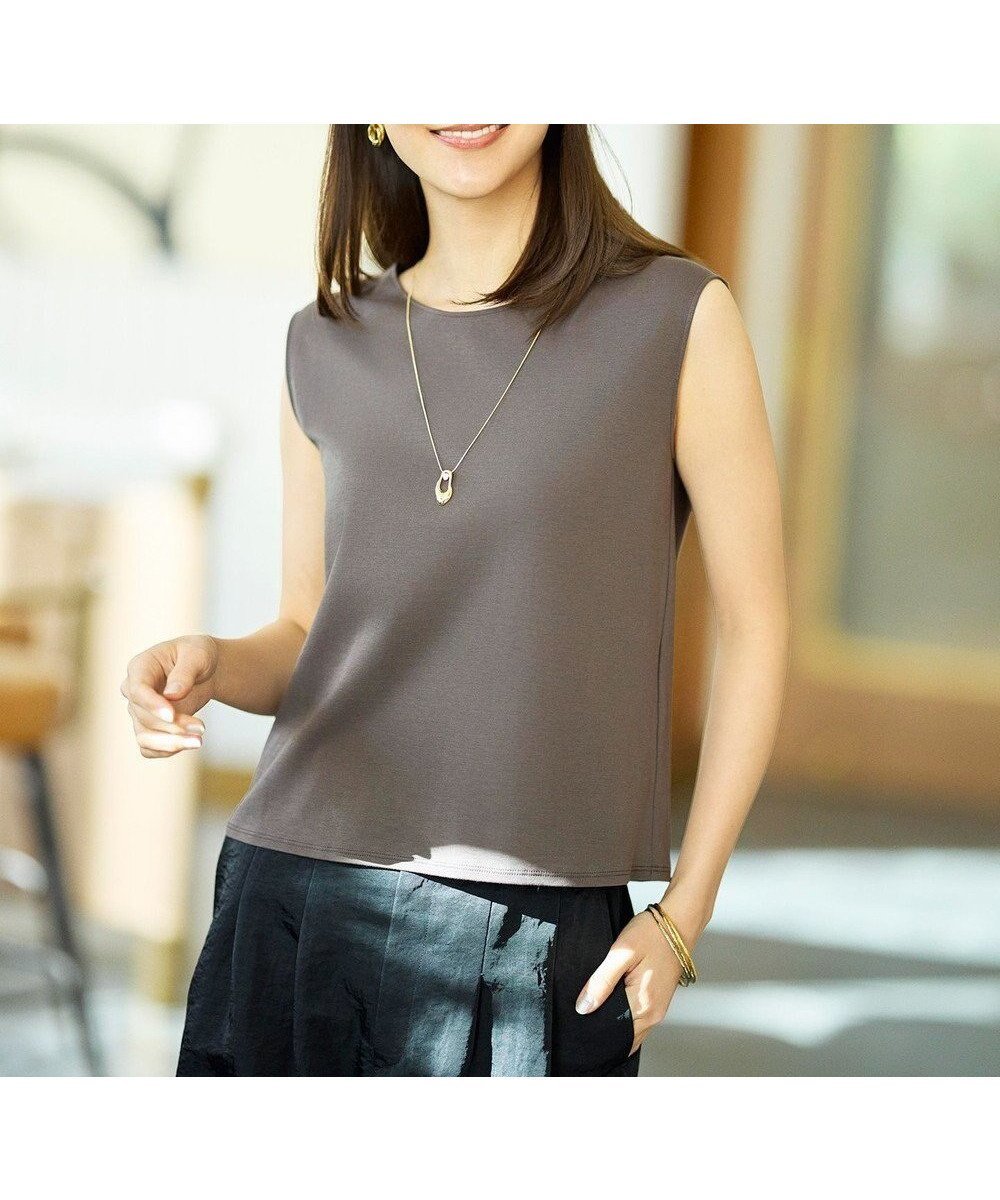 【自由区/JIYU-KU】の【SHIHOさん着用・名品・新色追加・累計3000枚突破】スーピマスムース タンクトップ インテリア・キッズ・メンズ・レディースファッション・服の通販 founy(ファニー) 　ファッション　Fashion　レディースファッション　Fashion for Women　トップス・カットソー　Cut & Sew Tops　おすすめ　Recommended / Our Picks　インナー　Innerwear　シアー　Sheer, See-Through　タンク　Tank Top, Sleeveless Top　ノースリーブ　Sleeveless, No-Sleeve　ベーシック　Basic, Essential　エレガント 上品　Elegant　夏　Summer　春　Spring　S/S・春夏　SS, Spring/Summer, Warm Season　[新色]ブラウン|ID: prp329100004925426 ipo3291000000036960549