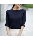 【エニィ スィス/any SiS】の【好印象ブライトニット】コクーンスリーブ ニット ネイビー|ID: prp329100004925470 ipo3291000000036960962