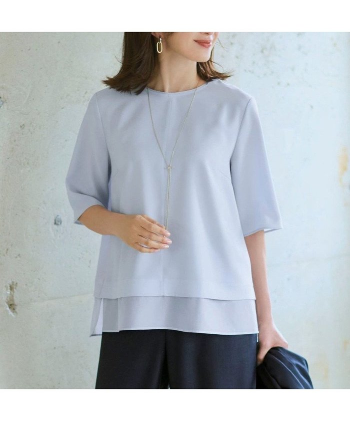 【23区/NIJYUSANKU】の【新色追加/Oggi掲載】ストレッチジョーゼット シアーコンビ カットソー インテリア・キッズ・メンズ・レディースファッション・服の通販 founy(ファニー) https://founy.com/ 雑誌掲載アイテム Magazine Picks & Fashion Features ファッション雑誌 Fashion Magazines オッジ Oggi ファッション Fashion レディースファッション Fashion for Women トップス・カットソー Cut & Sew Tops シャツ・ブラウス・オフィスカジュアル Elegant Blouses & Button-Ups ロングTシャツ・Tシャツ Longline T-Shirts & Tees カットソー・ベーシックTシャツ Cut-and-Sewn Tops / Stretch Tees & Basics インナー Innerwear エレガント 上品 Elegant 春 Spring 5月号 May Issue カットソー Cut and Sewn Top シアー Sheer, See-Through シンプル Simple, Minimal ジャケット Jacket, Outerwear ジョーゼット Georgette, Semi-Sheer Fabric ストレッチ Stretch, Stretchy Fabric セットアップ Set-Up, Coordinated Outfit センター Center, Center Line 雑誌 Magazine, Fashion Magazine リラックス Relax, Relaxed Fit ワイド Wide, Wide Fit S/S・春夏 SS, Spring/Summer, Warm Season おすすめ Recommended / Our Picks 夏 Summer ビジネス 仕事 通勤 Business / Work / Commuting |ID: prp329100004925482 ipo3291000000036961026