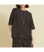 【23区/NIJYUSANKU】の【新色追加/Oggi掲載】ストレッチジョーゼット シアーコンビ カットソー ダークブラウン系|ID: prp329100004925482 ipo3291000000036961030